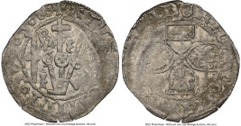 Friedrich III Kreuzer 1458 AU Details (Bent) NGC, Wiener Neustadt mint, Lev. IV-4. 0.72gm. HID09801242017 © 2023 Heritage Auctions | All Rights Reserv...