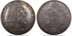 Karl VI Taler 1737-(2) MS62 NGC, Hall mint, KM1639.2, Dav-1056. Type with "2" below bust. A heartily patinated and highly glossy example. HID098012420...