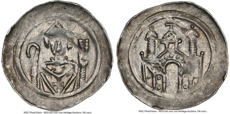 Strasbourg. Anonymous Denier (Pfennig) ND (1050-1250) MS61 NGC, Rob-8963. 0.61gm...