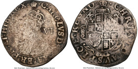 Charles I 6 Pence ND (1635-1636) Fine Details (Environmental Damage) NGC, Tower mint (under Charles I), Crown mm, Group D, S-2813. 2.77gm. HID09801242...