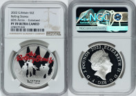 Elizabeth II silver Proof Colorized "Rolling Stones" 2 Pounds (1 oz) 2022 PR70 Ultra Cameo NGC, The Rolling Stones 60th Anniversary. HID09801242017 © ...