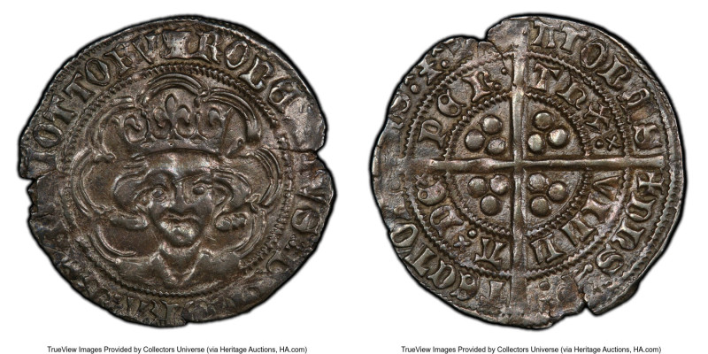 Robert III (1390-1406) Groat ND (1390-1403) XF Details (Scratch) PCGS, Perth min...