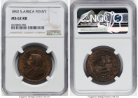 Republic Penny 1892 MS62 Red and Brown NGC, Berlin mint, KM2. HID09801242017 © 2023 Heritage Auctions | All Rights Reserved