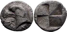Ancient Greece: Aeolis, Kyme circa 480-450 BC Silver Hemiobol Good Very Fine