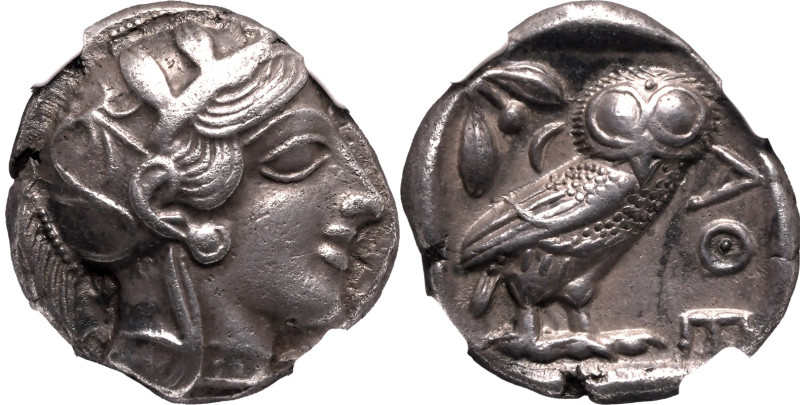 ANCIENT GREECE. ATTICA, ATHENS. 
Silver tetradrachm, circa 440-404 BC. 
Mid-ma...