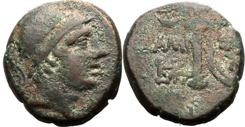 ANCIENT GREECE. PONTOS, AMISOS. 
Bronze ae20, circa 105-85 BC. 
Struck during ...