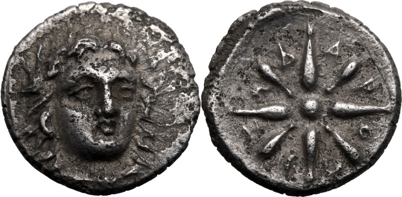 ANCIENT GREECE. SATRAPS OF CARIA. Pixodaros. 
Silver trihemiobol, circa 341-335...