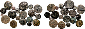 Ancient Greece Various Rulers/Cities circa 6th-1st centuries BC Silver/Bronze 19 x AR/AE Denominations About Very Fine-Good Very Fine
