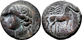 Ancient Carthage circa 221-202 BC Bronze Trishekel Good Very Fine; gauges to both sides