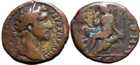 Roman Empire Antoninus Pius AD 154-155 Bronze As Fine