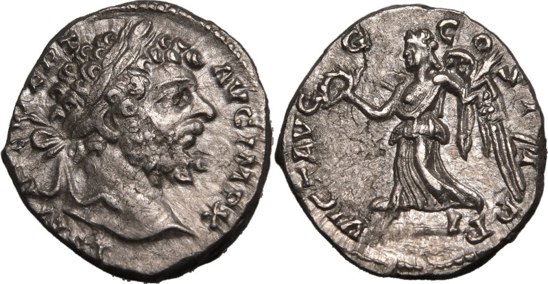 ROMAN EMPIRE. Septimius Severus. 
Silver denarius, AD 197-198. Rome. 
Obv: L S...