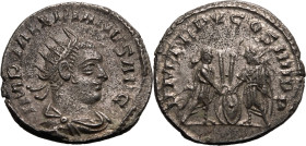Roman Empire Valerian I AD 257 Silver Antoninianus Good Very Fine