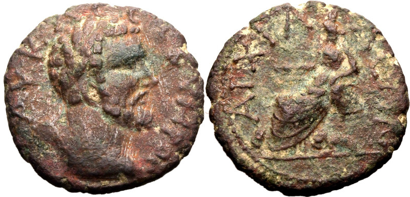 ROMAN PROVINCIAL. THRACE, ANCHIALOS. Septimius Severus. 
Bronze ae21, AD 193-21...