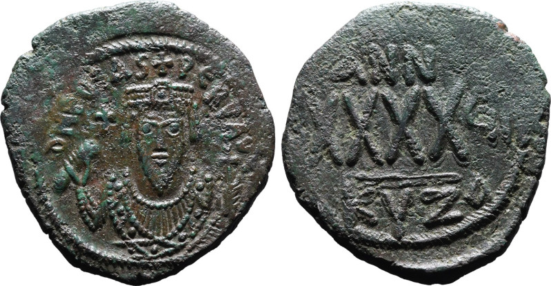 BYZANTINE EMPIRE. Phocas. 
Bronze 40 nummi, AD 603-610. Cyzicus. 
Obv: D N FOC...