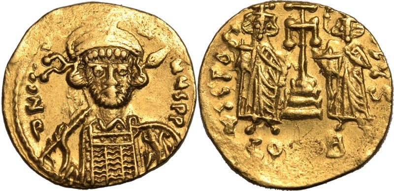 BYZANTINE EMPIRE. Constantine IV 'Pogonatus'. 
Gold solidus, AD 674-681. Consta...