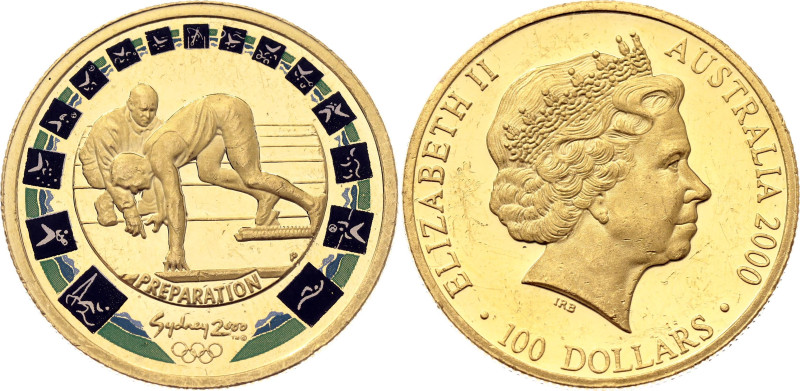 Australia 100 Dollars 2000 (1999) P

KM# 444, N# 100582; Gold (.999) 10.00 g.,...