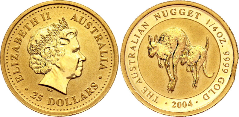 Australia 25 Dollars 2004

KM# 903, N# 351156; Gold (.999) 7.75 g., Proof; Eli...