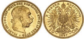 Austria 10 Corona 1897 MDCCCXCVII