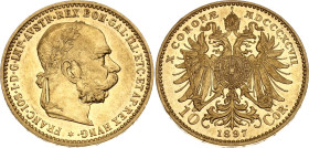 Austria 10 Corona 1897 MDCCCXCVII