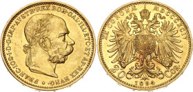 Austria 20 Corona 1894 MDCCCXCIV