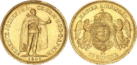 Hungary 10 Korona 1905 KB