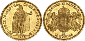 Hungary 10 Korona 1908 KB