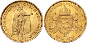 Hungary 20 Korona 1895 KB