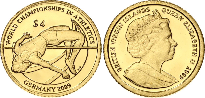 British Virgin Islands 4 Dollars 2009 PM

N# 354974; Gold (.999) 0.5 g., Proof...