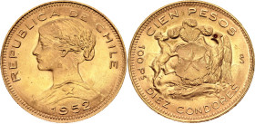 Chile 100 Pesos 1952 So