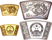 China Republic Mint Proof Set 10 - 150 Yuan 2012 Year of the Dragon