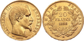France 20 Francs 1858 A