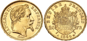 France 20 Francs 1864 A