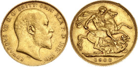 Great Britain 1 Sovereign 1908