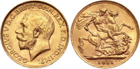 Great Britain 1 Sovereign 1911