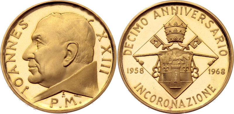 Vatican Gold Medal "Pope John XXIII - 10th Anniversary of the Coronation" 1968
...