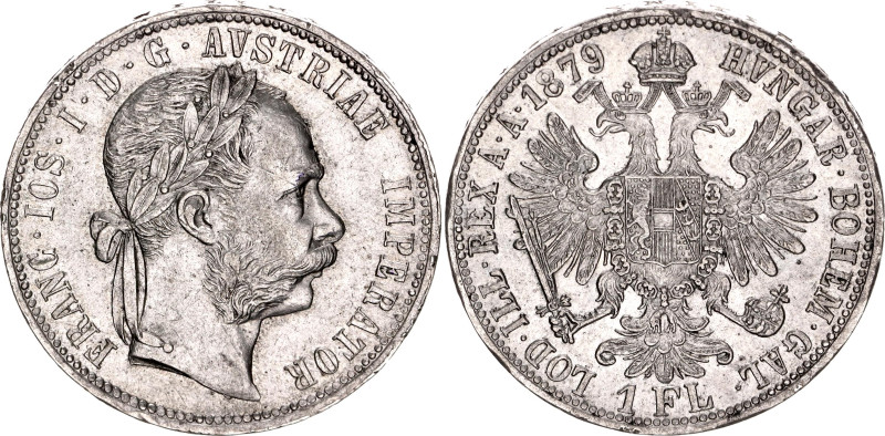 Austria 1 Florin 1879

KM# 2222, N# 4726; Silver; Franz Joseph I; AUNC, with h...