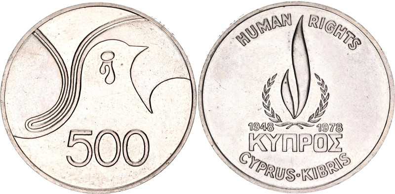 Cyprus 500 Mils 1978

KM# 48, N# 12479; Copper-nickel; 30th Anniversary of Uni...