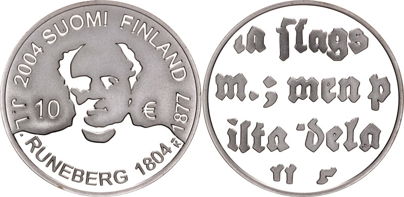 Finland 10 Euro 2004 K-M

KM# 115, N# 13328; Silver., Proof; 200th Anniversary...