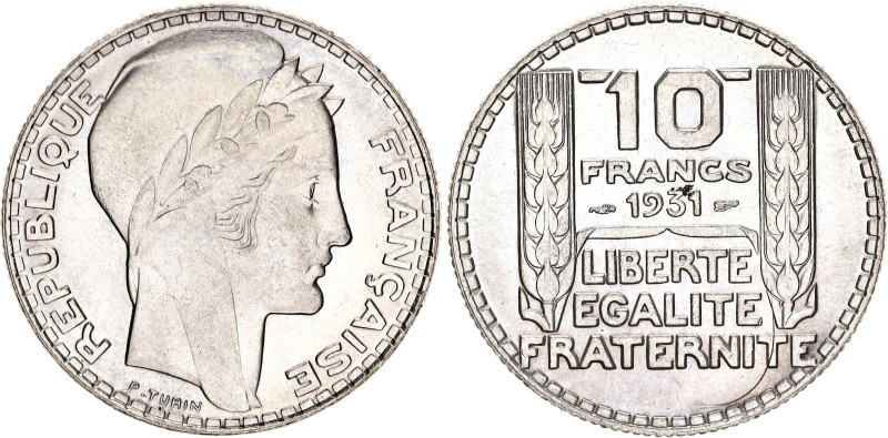 France 10 Francs 1931

KM# 878, N# 687; Silver; UNC with full mint luster