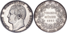 German States Hesse-Darmstadt 2 Taler / 3-1/2 Gulden 1840