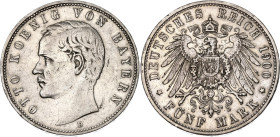 Germany - Empire Bavaria 5 Mark 1900 D
