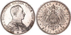Germany - Empire Prussia 3 Mark 1914 A
