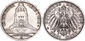 Germany - Empire Saxony-Albertine 3 Mark 1913 E