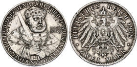 Germany - Empire Saxe-Weimar-Eisenach 2 Mark 1908 A