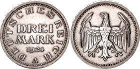 Germany - Weimar Republic 3 Mark 1924 A