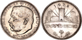 Germany - Weimar Republic East Prussia Silver Medal "Paul von Hindenburg - Tannenberg Monument" 1928