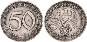 Germany - Third Reich 50 Reichspfennig 1939 D