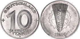 Germany - DDR 10 Pfennig 1950 E Key Date