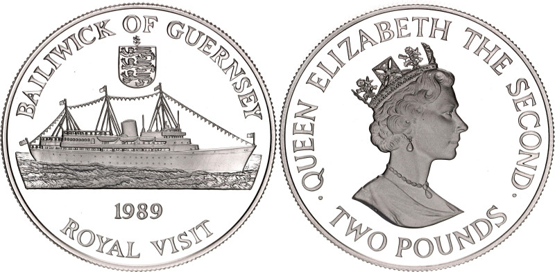 Guernsey 2 Pounds 1989

KM# 52a, N# 81886; Silver., Proof; Elizabeth II; Royal...