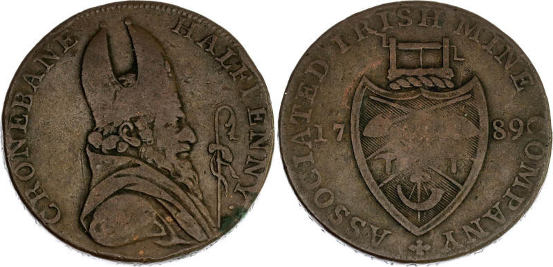 Ireland Wicklow 1/2 Penny Token 1789

D&H# 12, N# 141563; Copper 12.55 g., 29....